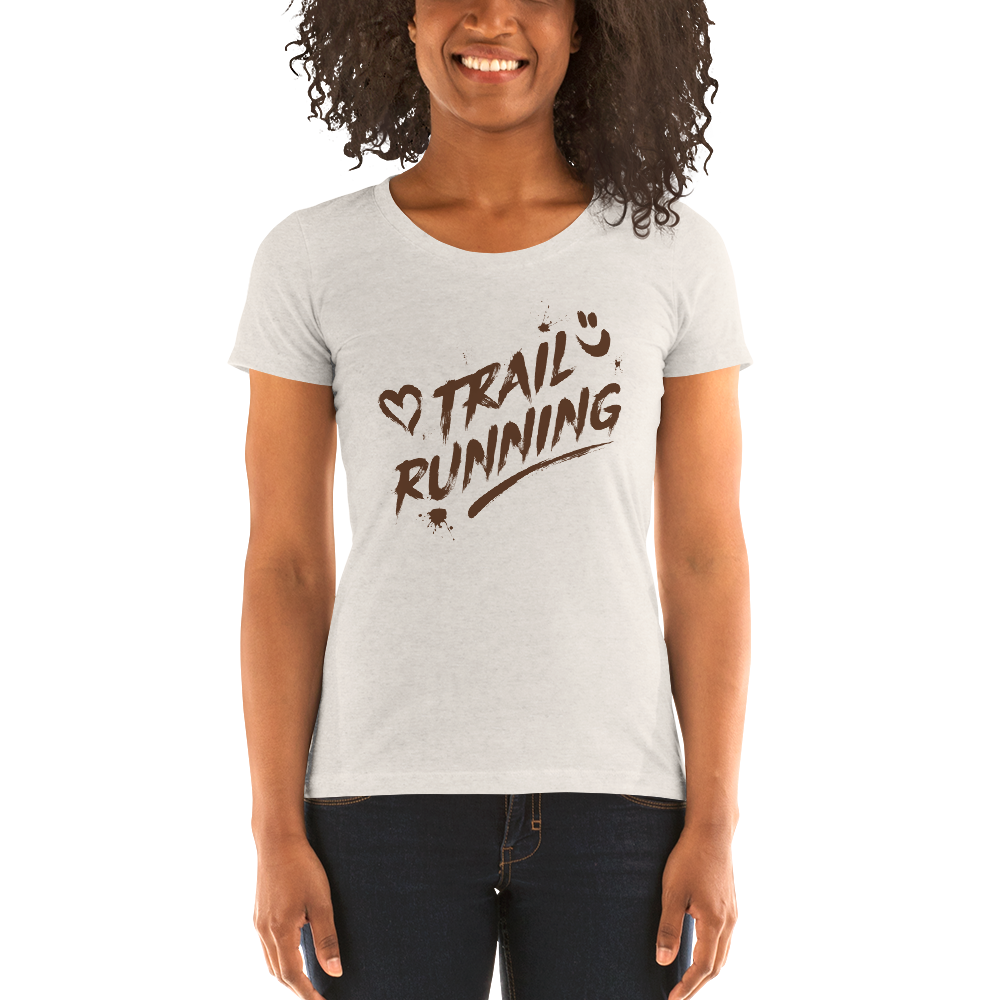Download I Love Trail Running - Ladies' Triblend Short Sleeve T ...